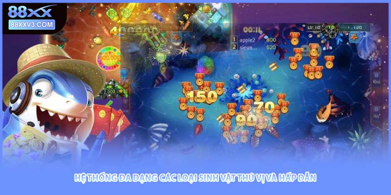 Hệ thống đa dạng các loại sinh vật thú vị và hấp dẫn